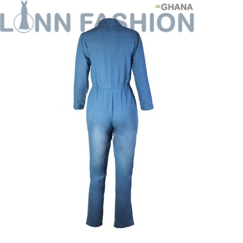 Casual Women Playsuit Long Sleeve Jumpsuit Romper Shirt Top Trousers Pants - Image 5