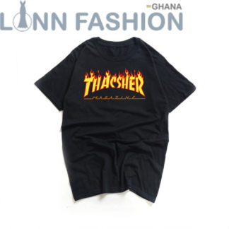 2018 New Smasher Short Sleeve Men / Women Fashion Printed Cotton 1: 1 Casual T-Shirts Summer Skateboard Skateboard Boy T-Shirt