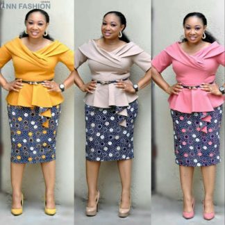 Smart Office Outfit Top and Down Flair Top Nice Ladies Belt