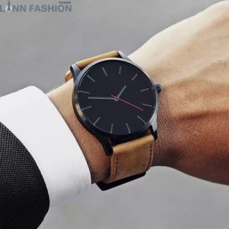 Leather Analog Wrist Watch
