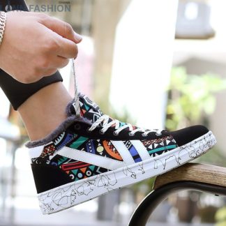 Fashion Women Canvas High Top Lace-Up Sneakers