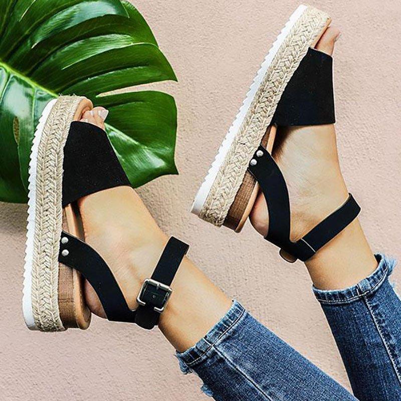 Wedges Shoes For Women High Heels Sandals Summer Shoes 2019 Flip Flop Chaussures Femme Platform Sandals Plus Size 35-43 - Image 8