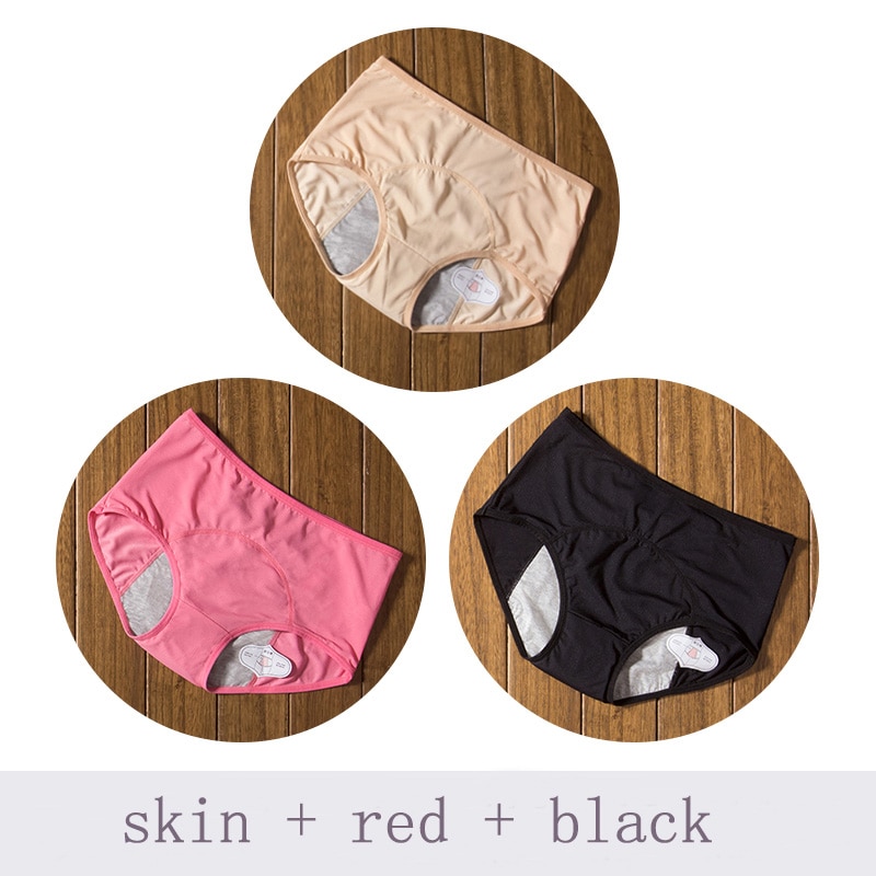 3pcs/Set Menstrual Panties Physiological Pants Leak Proof Women Underwear Period Cotton Breathable Briefs High Waist Warm Female - Image 13