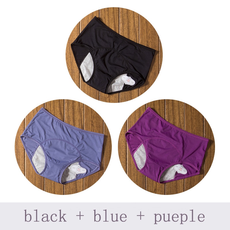3pcs/Set Menstrual Panties Physiological Pants Leak Proof Women Underwear Period Cotton Breathable Briefs High Waist Warm Female - Image 10