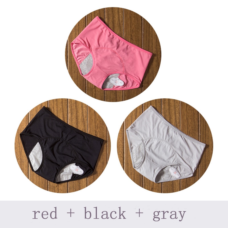 3pcs/Set Menstrual Panties Physiological Pants Leak Proof Women Underwear Period Cotton Breathable Briefs High Waist Warm Female - Image 16