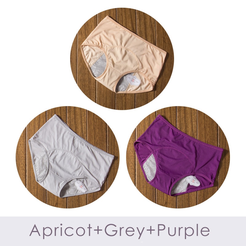 3pcs/Set Menstrual Panties Physiological Pants Leak Proof Women Underwear Period Cotton Breathable Briefs High Waist Warm Female - Image 7