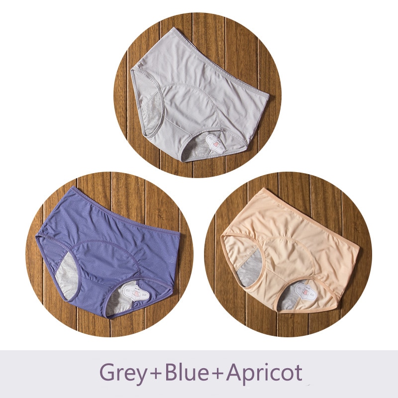 3pcs/Set Menstrual Panties Physiological Pants Leak Proof Women Underwear Period Cotton Breathable Briefs High Waist Warm Female - Image 8