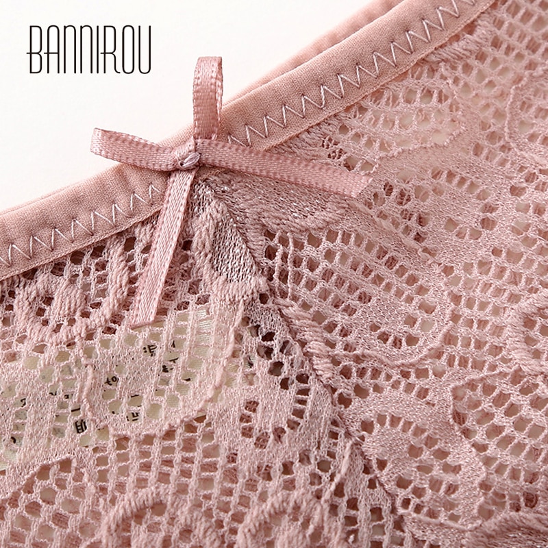 3 Pcs Panties For Woman Underwear Sexy Lace Breathable Female Panty Hollow Transparent Briefs Sexy Underwear Women M-XL BANNIROU - Image 3