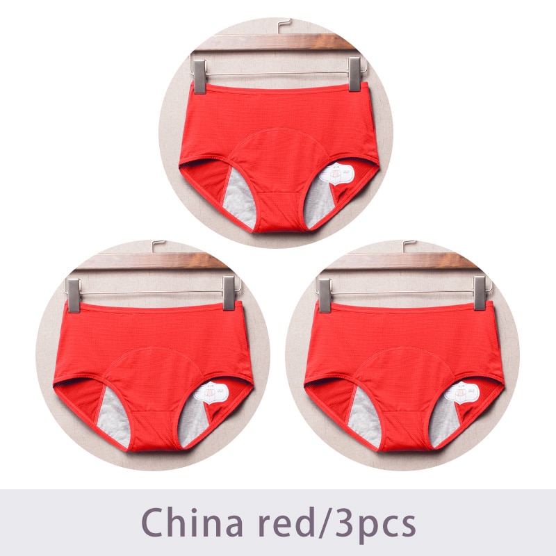 3pcs/Set Menstrual Panties Physiological Pants Leak Proof Women Underwear Period Cotton Breathable Briefs High Waist Warm Female - Image 9