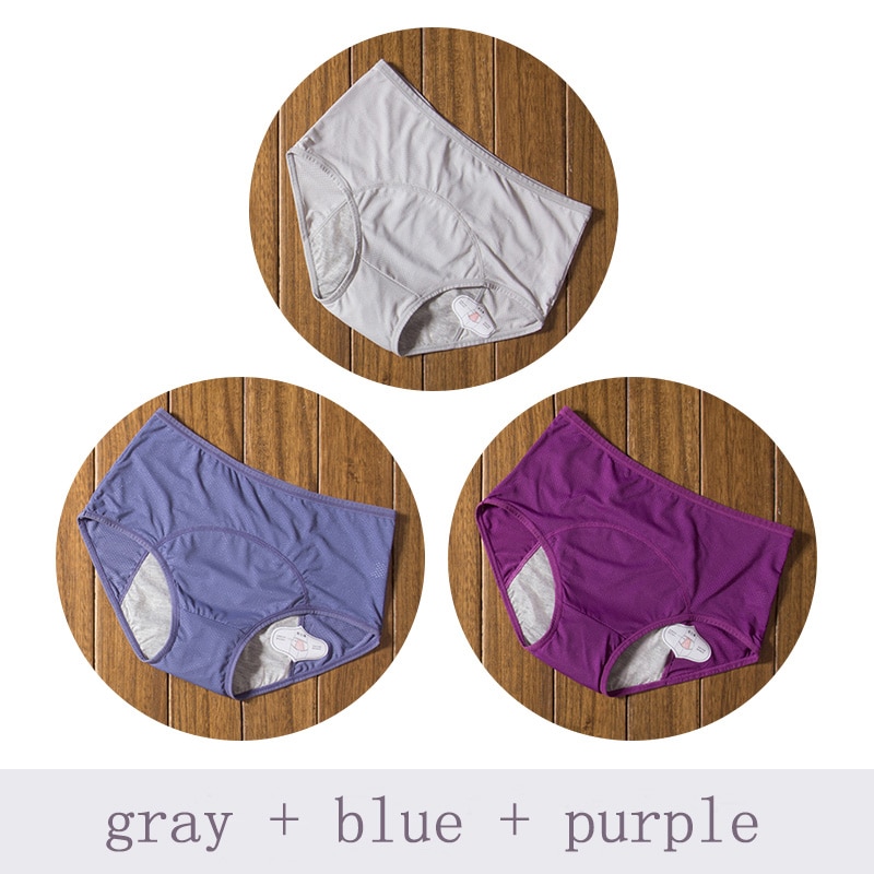 3pcs/Set Menstrual Panties Physiological Pants Leak Proof Women Underwear Period Cotton Breathable Briefs High Waist Warm Female - Image 11
