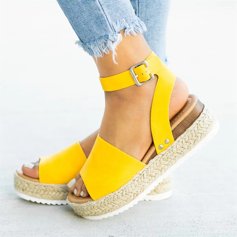 Wedges Shoes For Women High Heels Sandals Summer Shoes 2019 Flip Flop Chaussures Femme Platform Sandals Plus Size 35-43 - Image 3