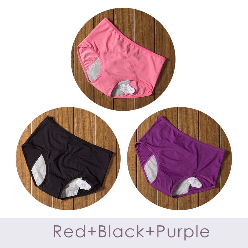 3pcs/Set Menstrual Panties Physiological Pants Leak Proof Women Underwear Period Cotton Breathable Briefs High Waist Warm Female - Image 14