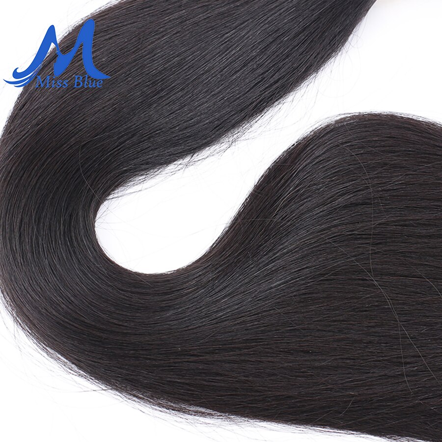 Missblue 8-34 36 38 40 Inch Brazilian Hair Weave Bundles Straight 100% Human Hair 3/4 Bundles Natural Color Remy Hair Extensions - Image 5