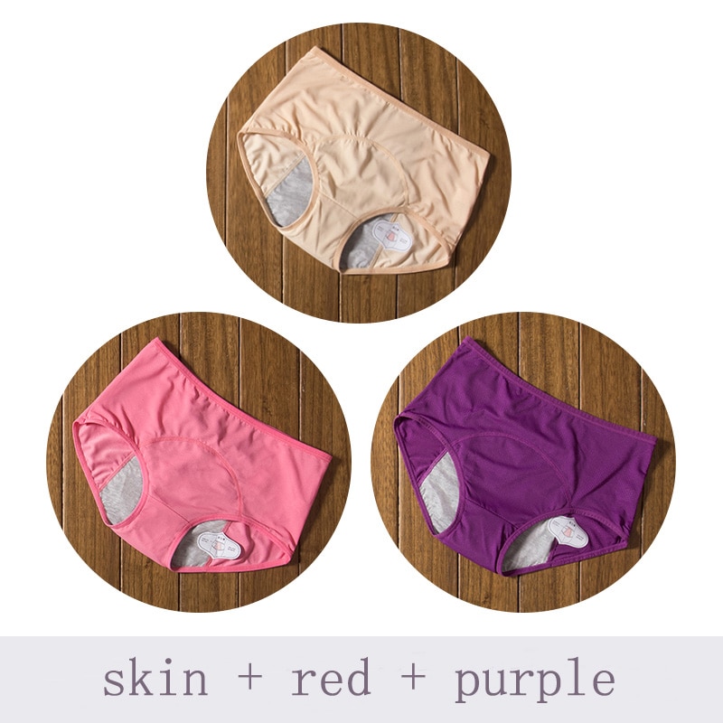 3pcs/Set Menstrual Panties Physiological Pants Leak Proof Women Underwear Period Cotton Breathable Briefs High Waist Warm Female - Image 15