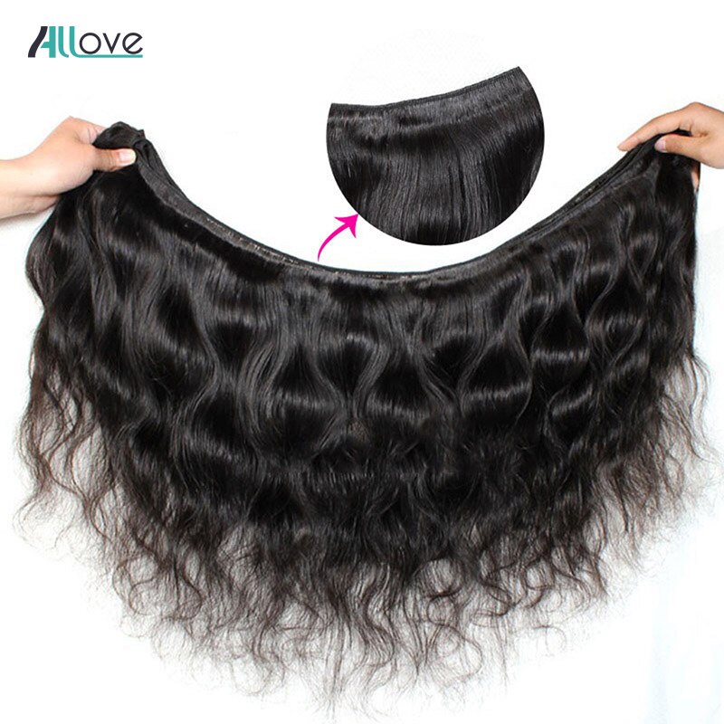 Allove Body Wave Bundles Malaysian Hair Bundles 100% Human Hair Bundles 1 3 4 Bundles Deals Malaysian Body Wave Hair Non Remy - Image 4